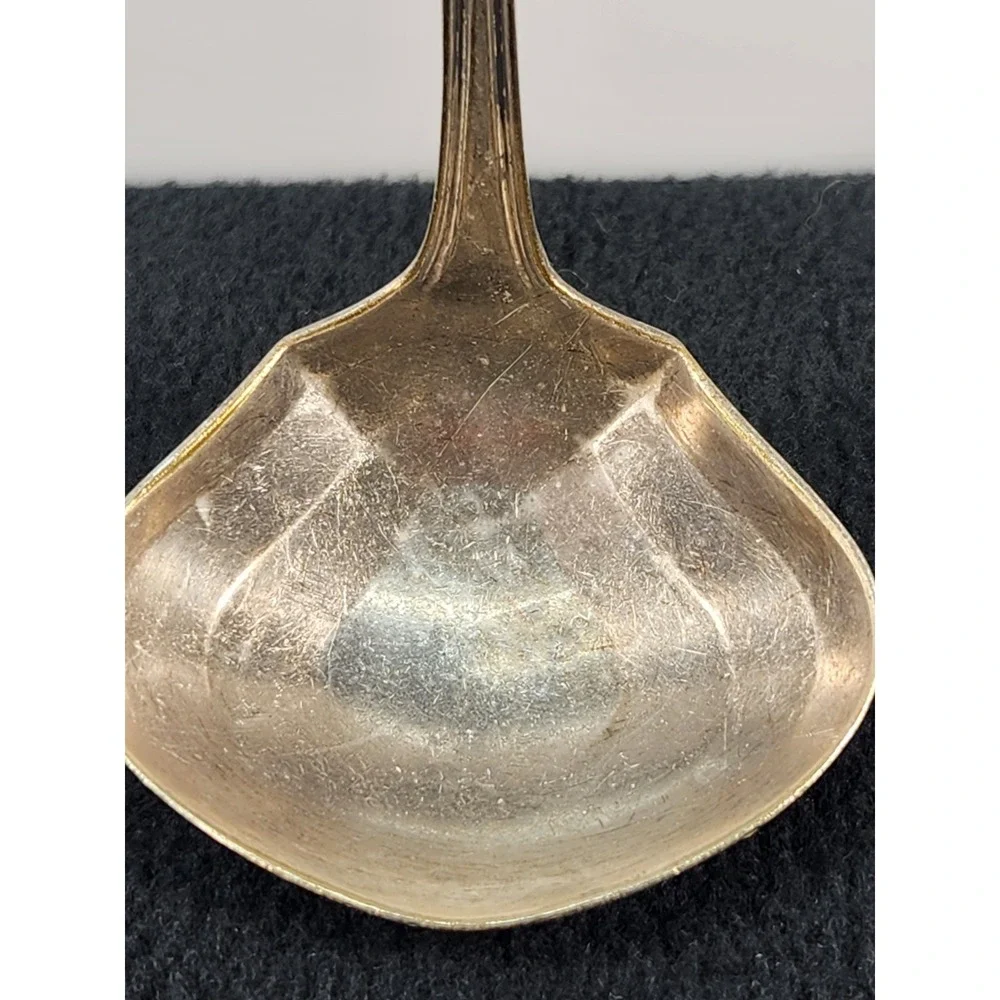 Alvin Silver Plate Sauce Gravy Ladle Vintage D monogram